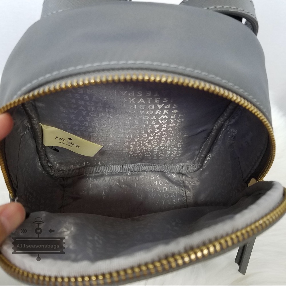 Kate spade mini Bradley Wilson backpack pearl grey - Picture 7 of 8